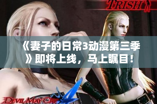 《妻子的日常3动漫第三季》即将上线，马上瞩目！