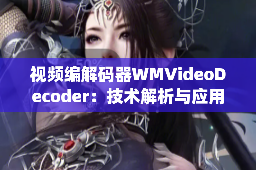 视频编解码器WMVideoDecoder：技术解析与应用实践(1)