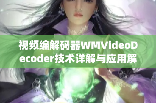 视频编解码器WMVideoDecoder技术详解与应用解析(1)