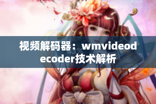 视频解码器：wmvideodecoder技术解析