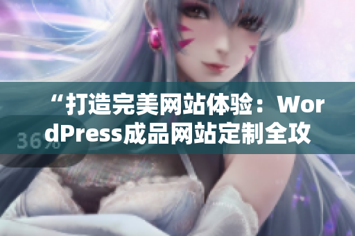 “打造完美网站体验：WordPress成品网站定制全攻略”