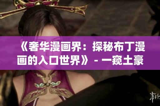 《奢华漫画界：探秘布丁漫画的入口世界》 - 一窥土豪漫画风采(1)