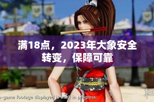 满18点，2023年大象安全转变，保障可靠