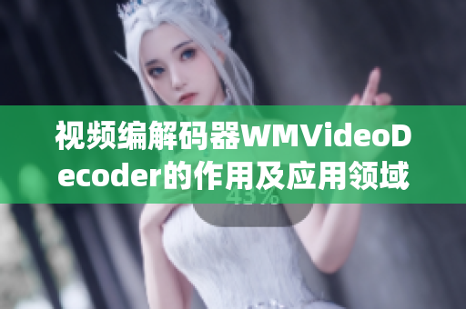视频编解码器WMVideoDecoder的作用及应用领域(1)