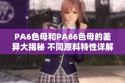 PA6色母和PA66色母的差异大揭秘 不同原料特性详解