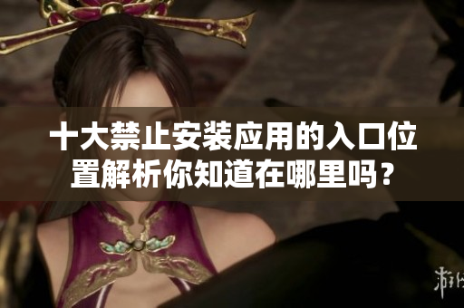 十大禁止安装应用的入口位置解析你知道在哪里吗？