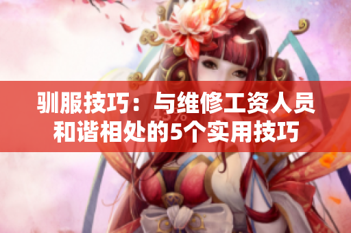 驯服技巧：与维修工资人员和谐相处的5个实用技巧